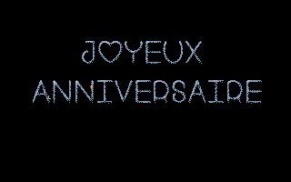 Gif animé joyeux anniversaire étoiles